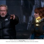 PROM-005 - Ridley Scott directs Noomi Rapace on the set of PROMETHEUS.